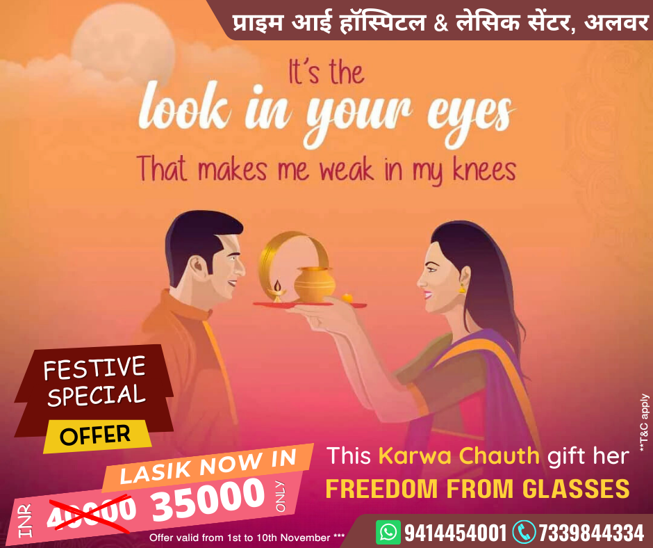This Festival Season get Lasik Surgery done only @ INR 35000
